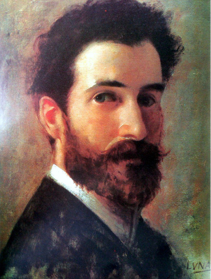 A portrait of a young Mariano Benlliure by Juan Luna (CC BY-SA 3.0)
